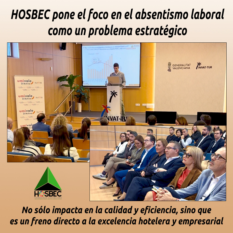 HOSBEC pone el foco en el absentismo laboral como un problema estratégico